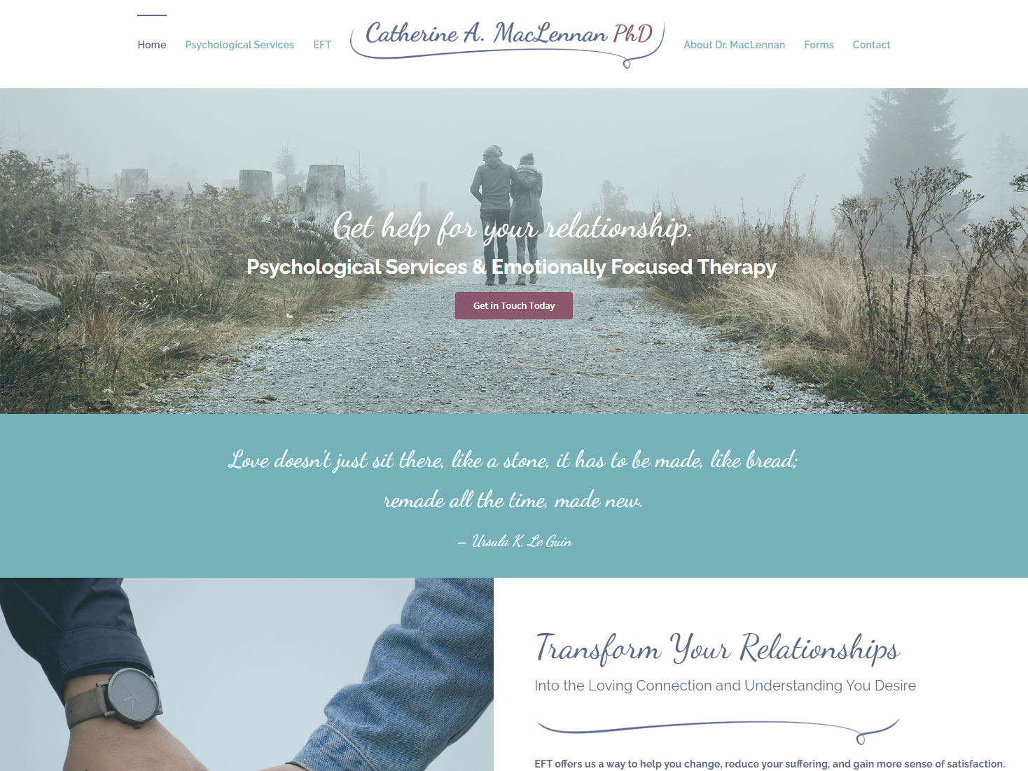 Therapist, Psychology, Counseling Website Design Oregon + Washington